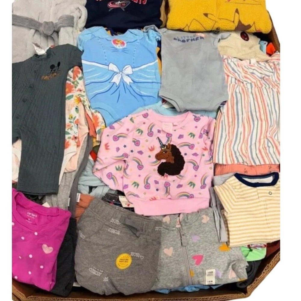 EUC Huge Assorted Lot Bundle Baby Girls ALLSEASON Clothing 20Pc Sz 0-3 Months